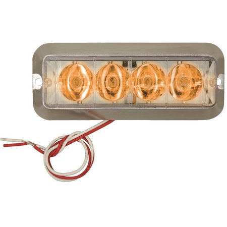 CUSTER PRODUCTS Amber Safety Strobe Light STRL4A